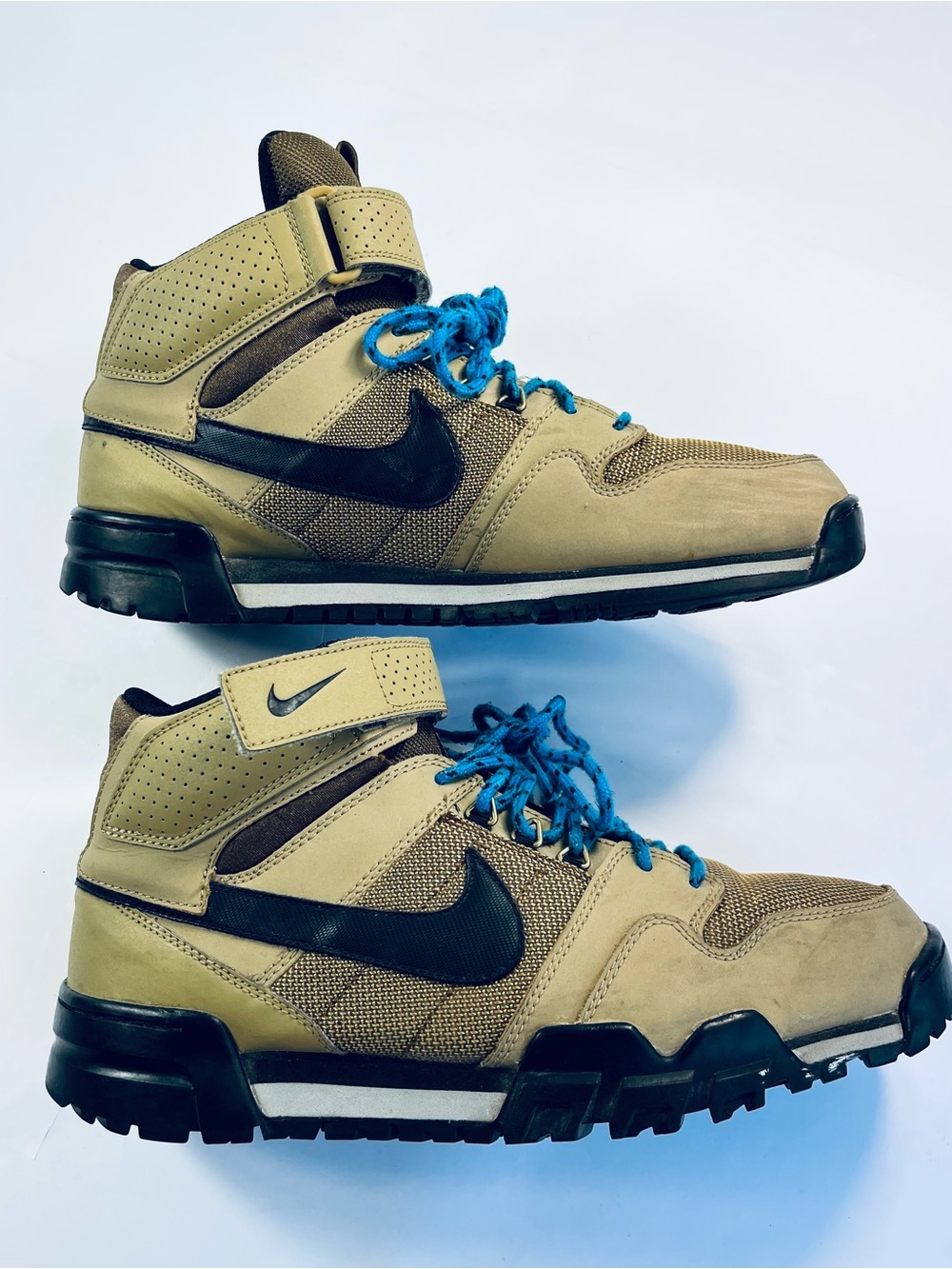 Nike Men’s Olive Green High-Top Trail Sneakers #535836-202 Men’s:10 - Picture 2 of 15
